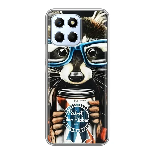 Чохол з принтом «Єнот з банкою» для Huawei Honor X6