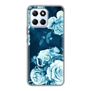 Чехлы (ART) Цветы на Huawei Honor X6 (VPrint) (Голубые Бутоны)
