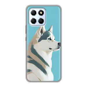 Чехол с Хаски для Huawei Honor X6 - (AlphaPrint) (Хаски арт)