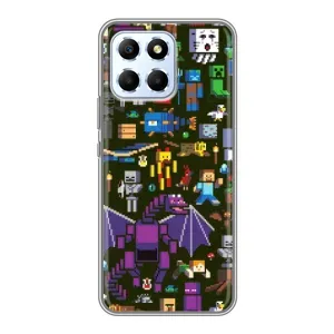 Чехол Майнкрафт на Huawei Honor X6 (AlphaPrint) Minecraft (Коллаж Майнкрафт)