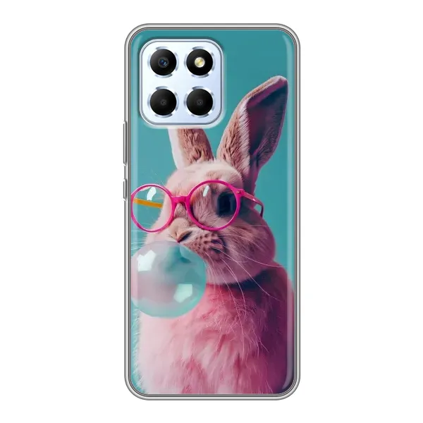 Чехол с принтом «Кролик в очках» для Huawei Honor X6