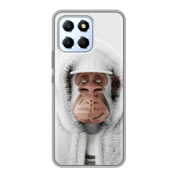 Чехол с принтом «обезьяна NFT в тату» для Huawei Honor X6