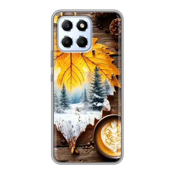 Чохол з принтом «Осінньо-зимова кава» для Huawei Honor X6 Чохол з принтом «Осінньо-зимова кава» для Huawei Honor X6