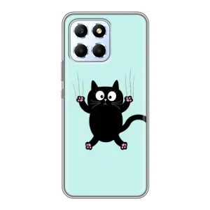 Чохол з принтом для Huawei Honor X6 (AlphaPrint) Модні коти (Падаючий кіт)