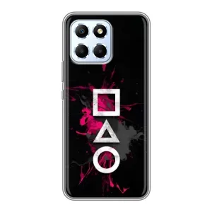 Чехол Гра в кальмара для Huawei Honor X6 (Символы Игра кальмара)