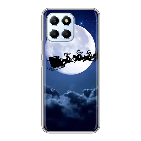 Чохол з принтом «Санта - місяць» для Huawei Honor X6 Чохол з принтом «Санта - місяць» для Huawei Honor X6