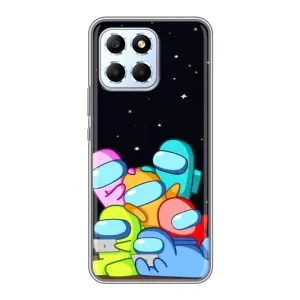 Чохли Амонг Ас для Huawei Honor X6 (AlphaPrint) (Скіни в космосі)