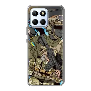 Чехлы с картинкой ЗСУ для Huawei Honor X6 (AlphaPrint) (Воин ВСУ)