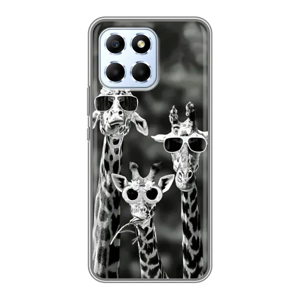 Чехол с принтом «Жирафы в очках» для Huawei Honor X6