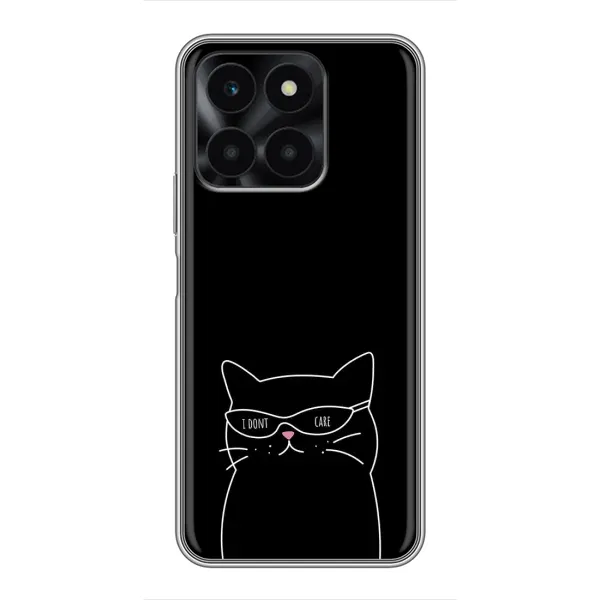 Чохол з принтом «Байдужий кіт» для Huawei Honor X6a Чохол з принтом «Байдужий кіт» для Huawei Honor X6a