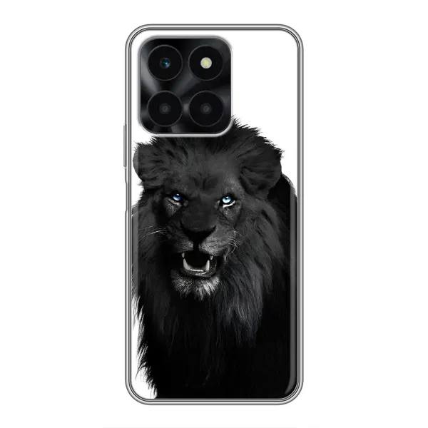 Чехол с принтом «Черный ЛЕВ» для Huawei Honor X6a