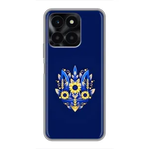 Чехлы для Huawei Honor X6a Укр. Символика (AlphaPrint) (Цветочный Герб)