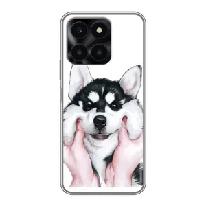 Чехлы с собаками для Huawei Honor X6a (VPrint) (Довольный Хаски)