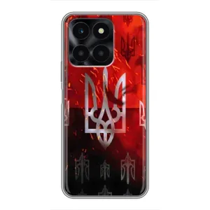 Украинские Чехлы для Huawei Honor X6a с картинкой УПА (AlphaPrint) (ГЕРБ УПА)