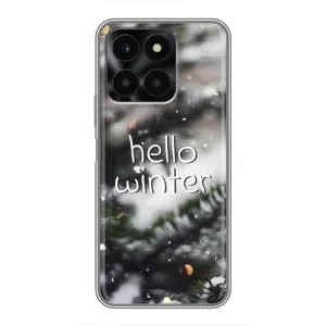 Новогодние, Праздничные Чехлы для Huawei Honor X6a - 2024 год (Hello winter)