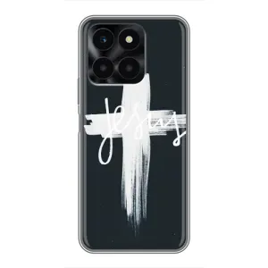 Чехол для Huawei Honor X6a (AlphaPrint) - (Христианские) (Иисус)