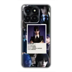 Чехлы Венсдей на Huawei Honor X6a Уэнсдей (AlphaPrint) (коллаж Уэнздей)