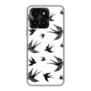 Чехол с птицами на Huawei Honor X6a (VPrint) (Ласточки)
