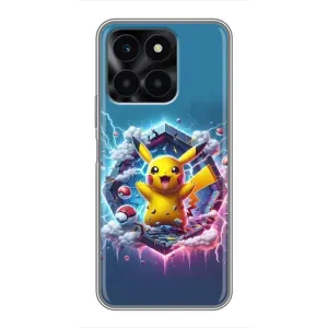 Чехол с Пикачу на Huawei Honor X6a (Лого Пикачу)
