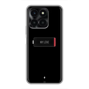 Чехлы для любимой на Хонор Х6а (VPrint) (Love battery)