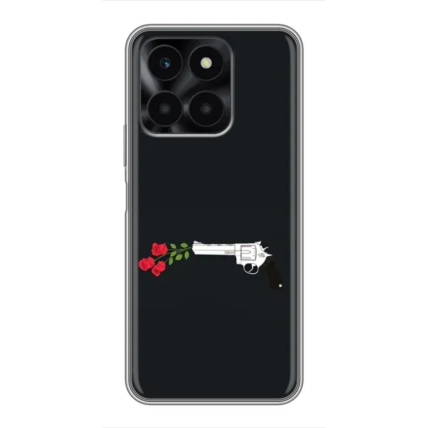 Чехол с принтом «Неожиданные цветы» для Huawei Honor X6a