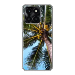 Силиконовый чехол с КАРТИНКАМИ лето для Huawei Honor X6a (AlphaPrint) (Пальма)