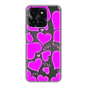 Чехлы для любимой на Хонор Х6а (VPrint) (Pink hearts)