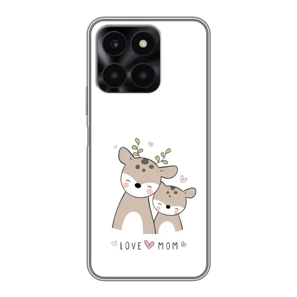 Чохол з принтом «Оленята мама і малюк» для Huawei Honor X6a Чохол з принтом «Оленята мама і малюк» для Huawei Honor X6a