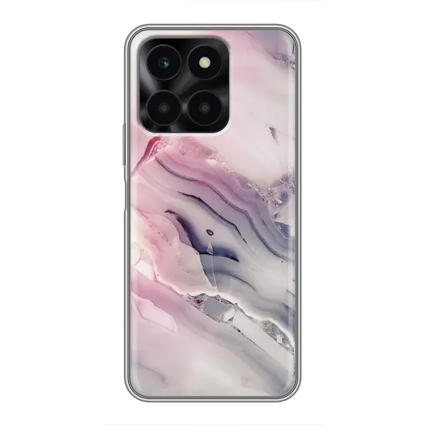 Чехол с принтом «Пурпурный Мрамор» для Huawei Honor X6a