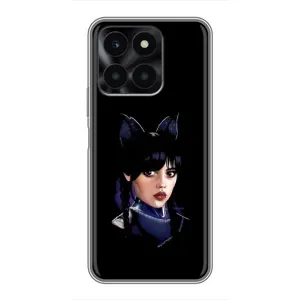 Чехлы Венсдей на Huawei Honor X6a Уэнсдей (AlphaPrint) (серьезная Уэнздей)