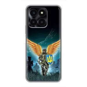 Чехлы с картинкой ЗСУ для Huawei Honor X6a (AlphaPrint) (Солдат ЗСУ)