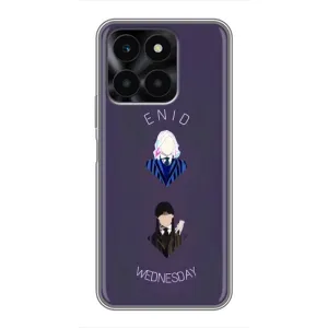Чехлы Венсдей на Huawei Honor X6a Уэнсдей (AlphaPrint) (Уэнздей и подруга)