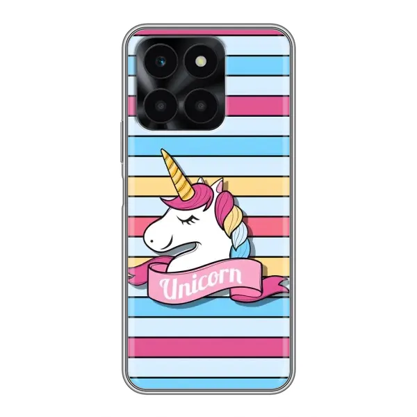 Чехол с принтом «Unicorn» для Huawei Honor X6a