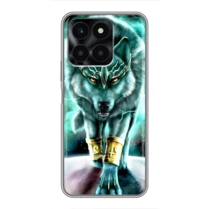 Защитные чехлы для Хонор Х6а (AlphaPrint) (ХИТ продаж) ВОЛК (Яркий волк)