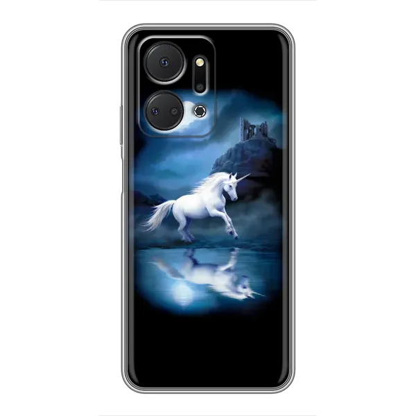 Чехол с принтом «Единорог» для Huawei Honor X7a