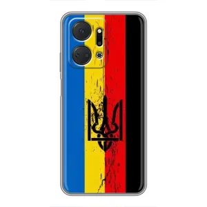 Украинские Чехлы для Huawei Honor X7a с картинкой УПА (AlphaPrint) (Прапор УПА)