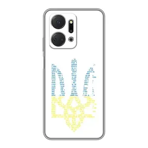 Чохли для Huawei Honor X7a Укр. Символіка (AlphaPrint) (Герб з букв)