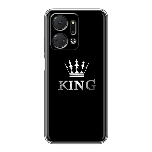 Чехол с принтом «KING» для Huawei Honor X7a