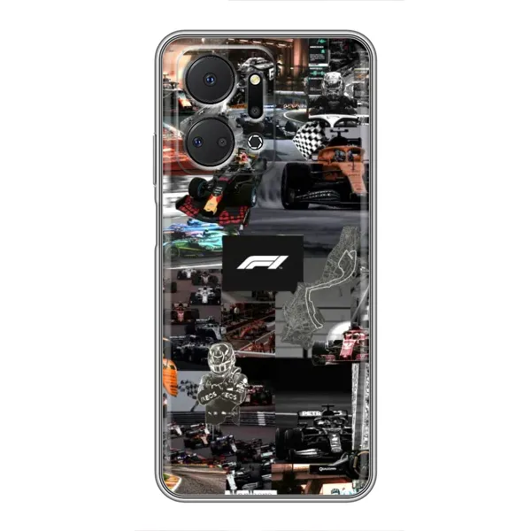 Чехол с принтом «Гоночный коллаж Ф1» для Huawei Honor X7a