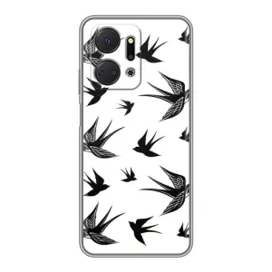 Чехол с птицами на Huawei Honor X7a (VPrint) (Ласточки)