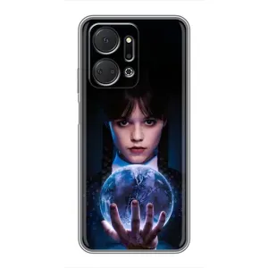 Чохол з дизайном Венздей 2 на Huawei Honor X7a (Магічна сфера Венздей)