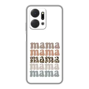 Чехлы для мамы на Huawei Honor X7a (Текстовый коллаж мама)