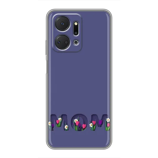 Чехол с принтом «Мама в цветах» для Huawei Honor X7a