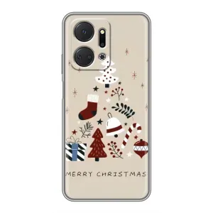Різдвяні Чохли для Huawei Honor X7a (VPrint) (Merry Christmas)