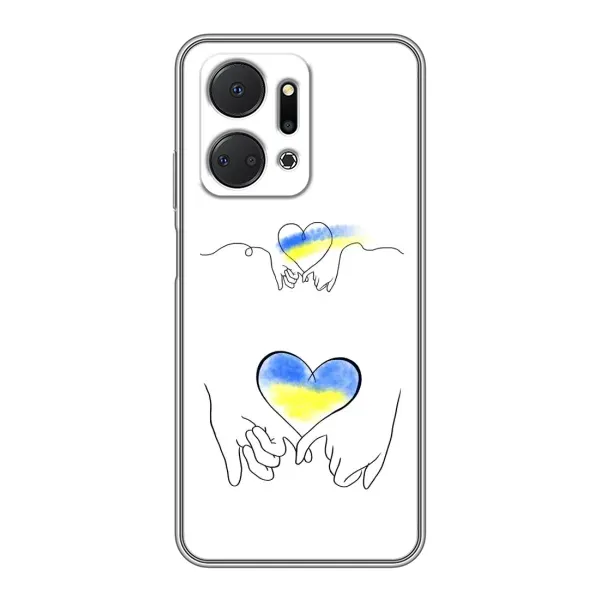 Чехол с принтом «Мир Украине» для Huawei Honor X7a