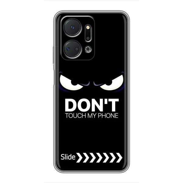 Чехол с принтом «Не трогай телефон» для Huawei Honor X7a