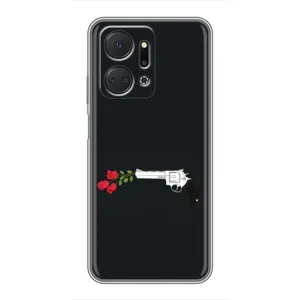 Чехлы (ART) Цветы на Huawei Honor X7a (VPrint) (Неожиданные цветы)