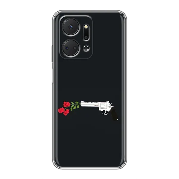 Чехол с принтом «Неожиданные цветы» для Huawei Honor X7a