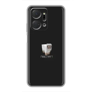 Чехол Майнкрафт на Huawei Honor X7a (AlphaPrint) Minecraft (Овечка Майнкрафт)