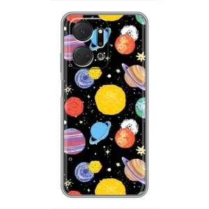 Космические Чехлы для Хуавей Хонор Х7а (VPrint) (Рисованные планеты)